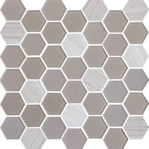 Taupe Exagon Ceratec Tiles SQUAREFOOT FLOORING - MISSISSAUGA - TORONTO - BRAMPTON
