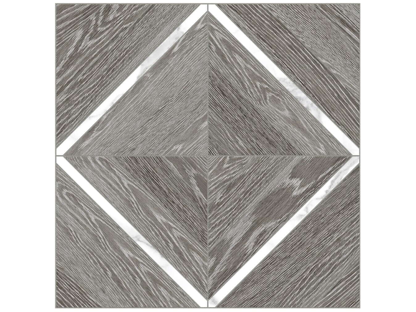 Aspen Grey Ridge Porcelain Marquetry w/ Statuario Mosaic Matte – Anatolia Tile SQUAREFOOT FLOORING - MISSISSAUGA - TORONTO - BRAMPTON