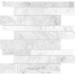 Bianco Venatino Random Strip Mosaic Polished / Honed Marble – Anatolia Tile SQUAREFOOT FLOORING - MISSISSAUGA - TORONTO - BRAMPTON