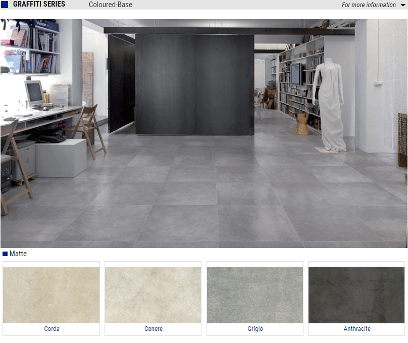 Graffiti Series Matte Porcelain Tiles – Color: Corda, Cenre, Grigio, Anthracite – Size: 12×24 SQUAREFOOT FLOORING - MISSISSAUGA - TORONTO - BRAMPTON