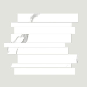 Bianco River Polished Linear Porcelain Mosaic Sapphirus Stone & Tile SQUAREFOOT FLOORING - MISSISSAUGA - TORONTO - BRAMPTON
