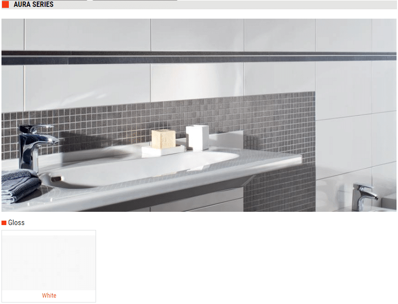 Aura Series Gloss Ceramic Wall Tiles – Color: White – Size: 12″ x 24″ SQUAREFOOT FLOORING - MISSISSAUGA - TORONTO - BRAMPTON