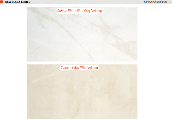 New Bella Series Gloss Ceramic Wall Tiles – Color: White With Grey Veining, Beige With Veining Size: 10 x 20 SQUAREFOOT FLOORING - MISSISSAUGA - TORONTO - BRAMPTON