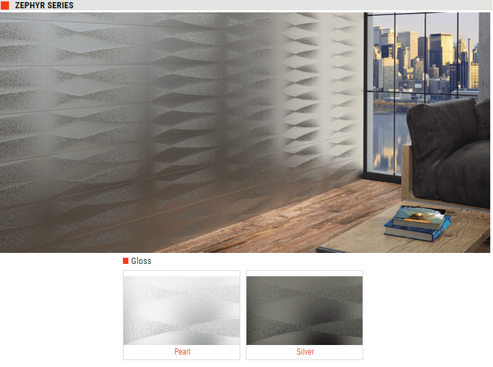 Zephyr Series Gloss Ceramic Wall Tiles – Color: Pearl, Silver – Size: 6 x 17 SQUAREFOOT FLOORING - MISSISSAUGA - TORONTO - BRAMPTON