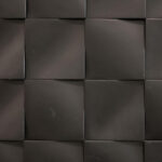 8”x8” Fifth Avenue Wave Preto Satin Finish SQUAREFOOT FLOORING - MISSISSAUGA - TORONTO - BRAMPTON