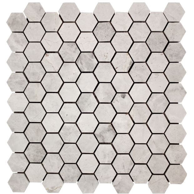1Â¼” Collection Polar Grey Hexagon Polished SQUAREFOOT FLOORING - MISSISSAUGA - TORONTO - BRAMPTON